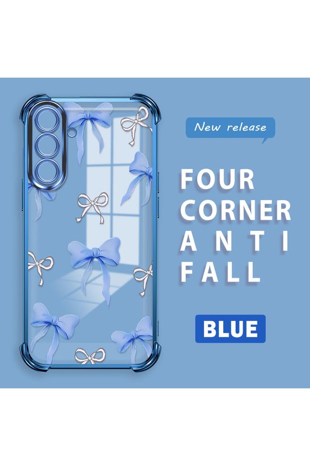 Samsung Galaxy A56 Compatible Transparent Back Four-Corner Reinforced Impact Protection Silicone Case