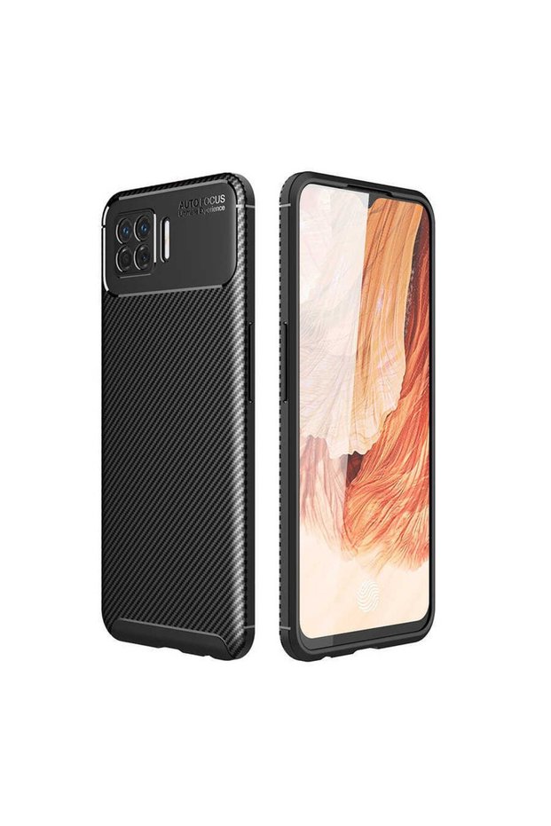 Case Carbon Design Cover for Oppo A73 Mobile Phone