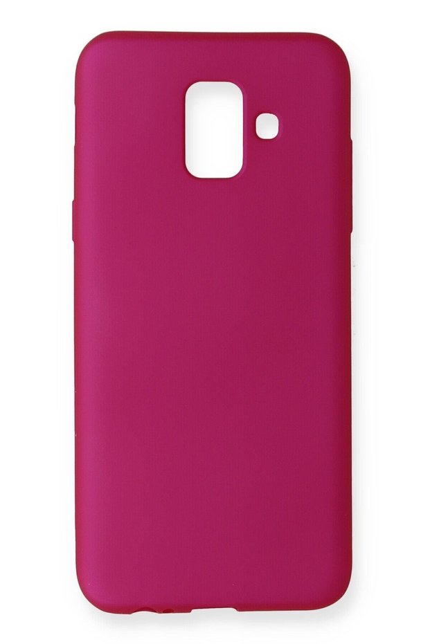 Compatible Case for Samsung Galaxy A6 2018 Yumauask Colorful Flexible Premium Rubber Silicone - Pink