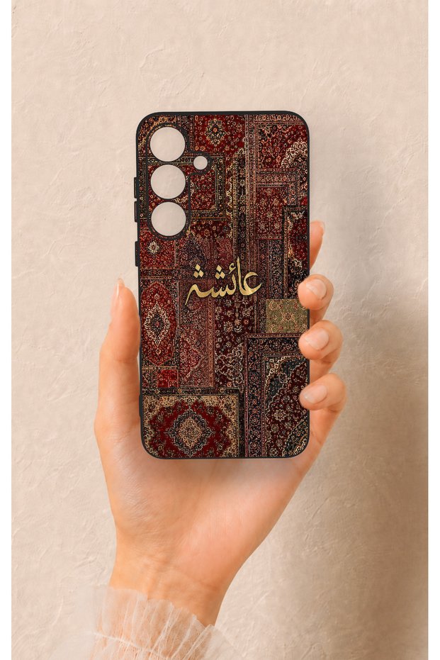 غطاء سيليكون متوافق مع سامسونج S25 بلس بنمط السجاد العتيق