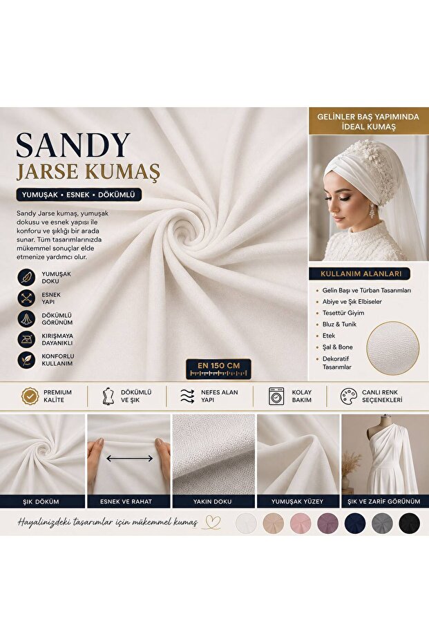 Sandy Jersey Fabric Bridal Head Turban Designs