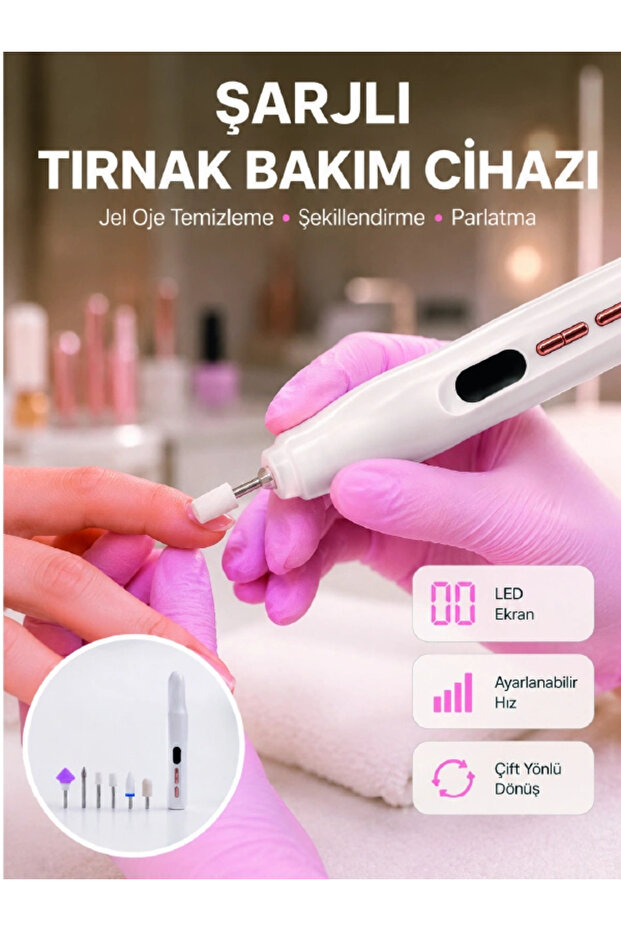Nail Care Device with Design Suitable for Home and Professional Use