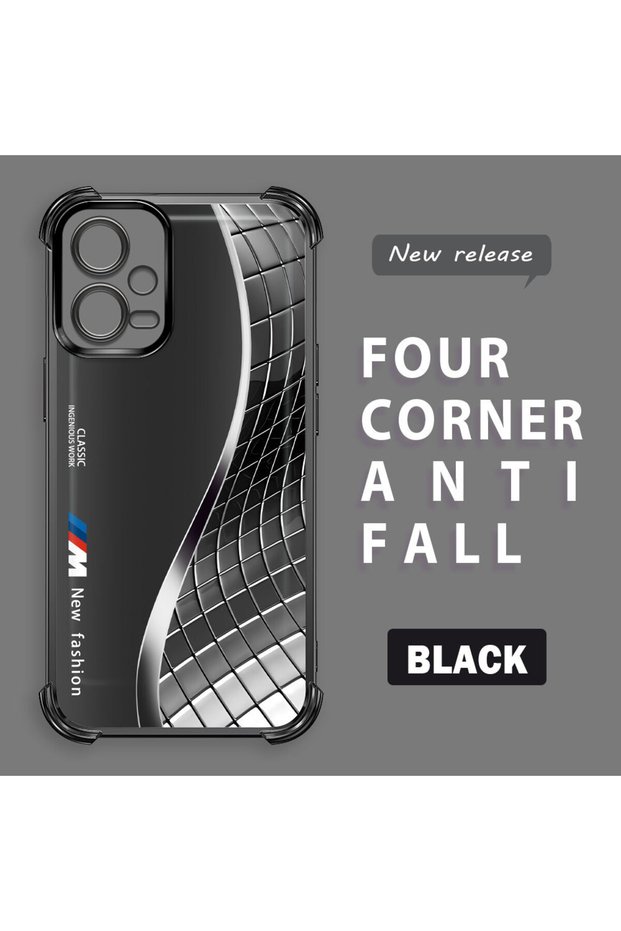 Xiaomi Redmi Note 12 5g Compatible Transparent Back Cover Four Corners Reinforced Impact Protection Silicone Case