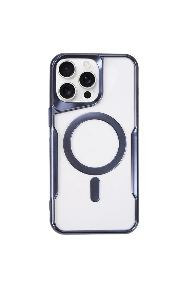 Aconcept iPhone 15 Pro Max Case Boyi Magsafe Silicone Cover (22932) - Navy Blue