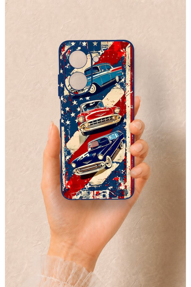 Redmi A5 Compatible American Chevrolet Patterned Silicone Case