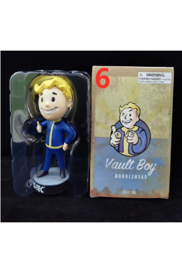 Bandai with box 6 Bobblehead Cute Vault Boy Full Set Figure Toys Anime Action Figure Statue Collecti