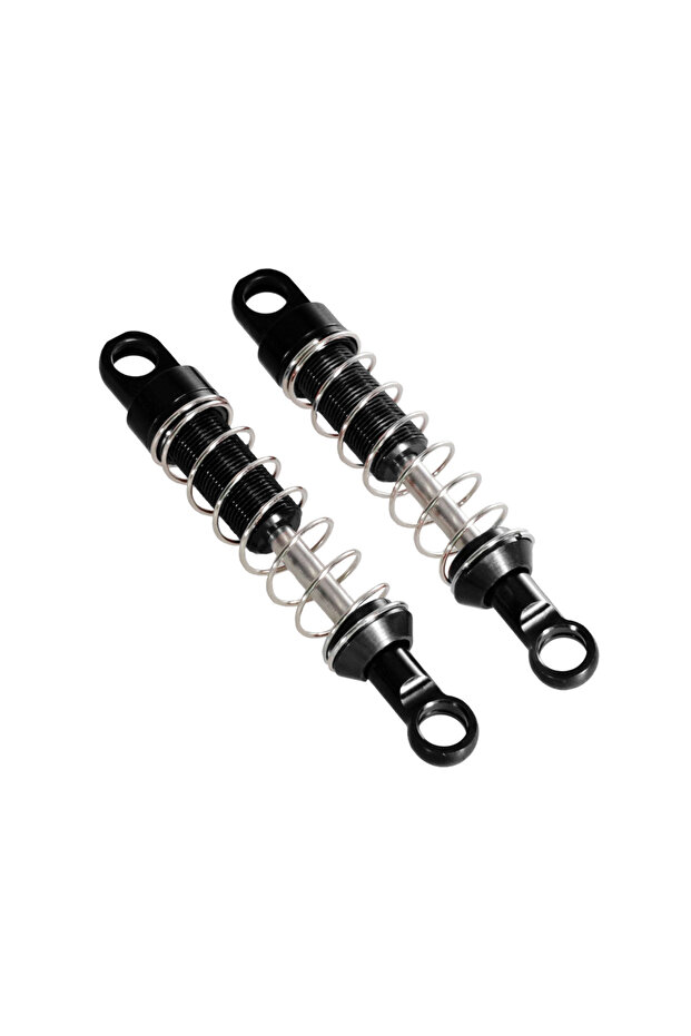 Black For MN 1/12 MN78 RC car front and rear external spring shock absorber metal upgrade modificati
