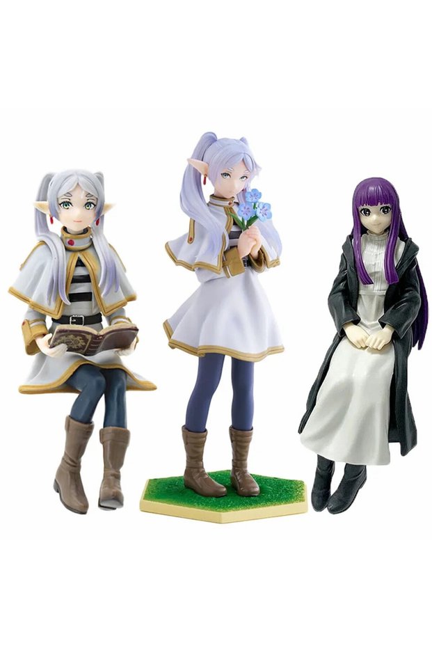 Bandai 3pcs nobox In stock Frieren: Beyond Journey's End Anime Figure Noodle Stopper Action Figure L