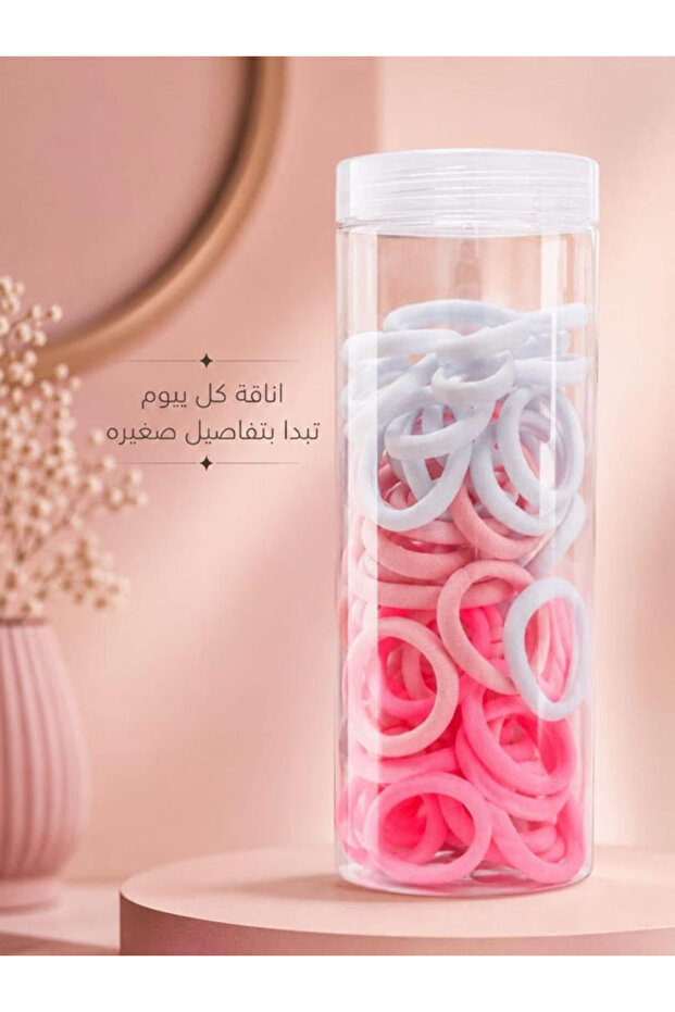 مجموعة ربطات شعر مطاطية صغيرة ( درزن )