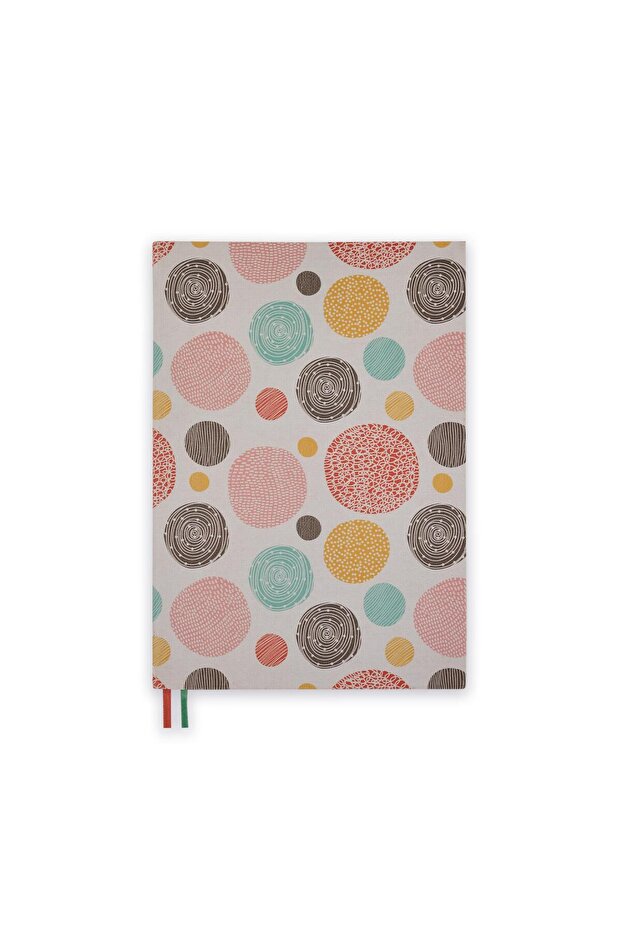A5 Flexible Linen Cover Dotty - Scratchy Circles