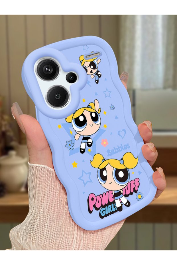 Redmi Note 13 Pro Plus 5g Compatible Case Camera Protector Blue Silicone Couple Phone Case Cartoon Pattern