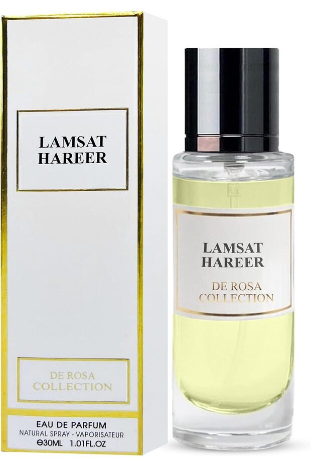 Lamsat Hareer 30ml De Rosa Collection | Long Lasting Arabic Perfume for Women | Eau de Parfum | Timeless Women’s Fragrance