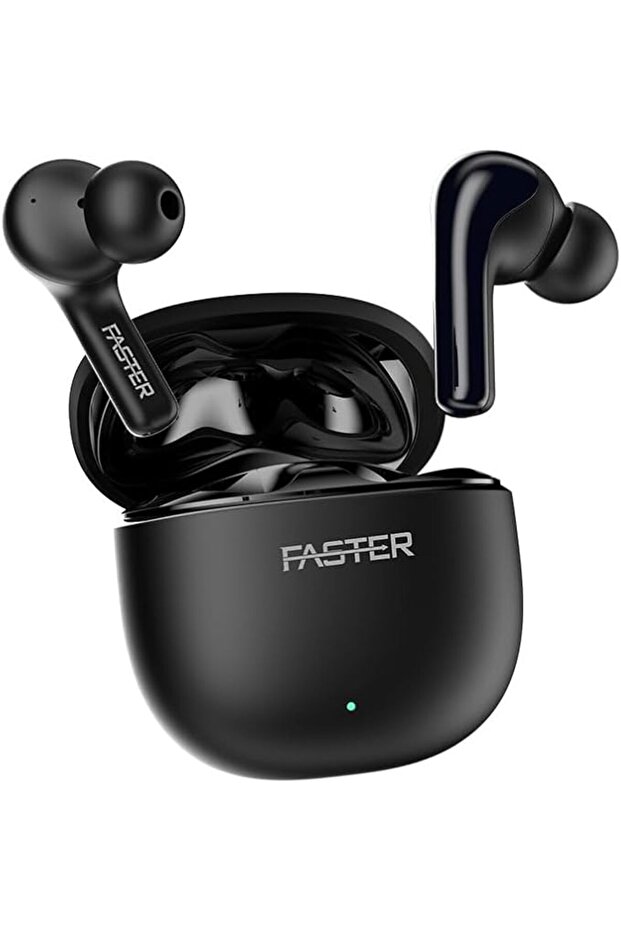 سماعات أذن بلوتوث FusionX - 6 ميكروفونات مع تقنية إلغاء الضوضاء ANC وENC، بلوتوث 5.4، محرك صوت 10 مم