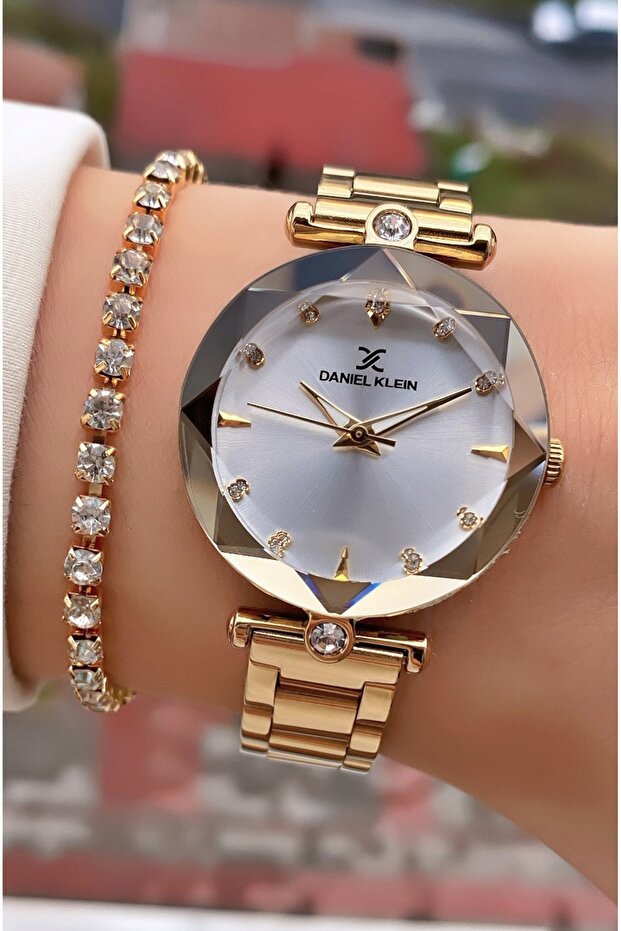 Gold Color - Women's Wristwatch - with Bracelet Gift 010Dkl400-746