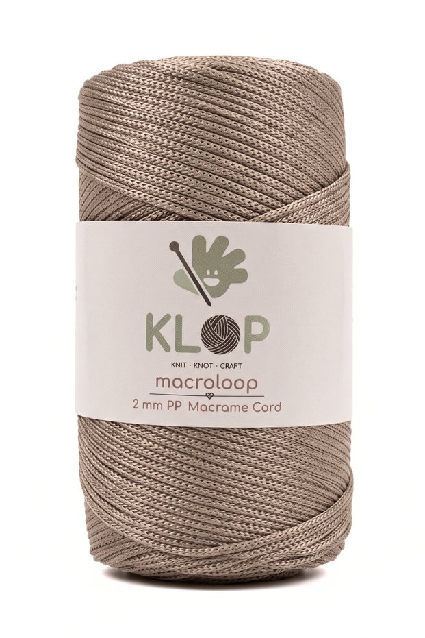 Polyester Macrame Cord 2 mm 200 Gr - 230 m Supla Cord and Bag Cord Mink
