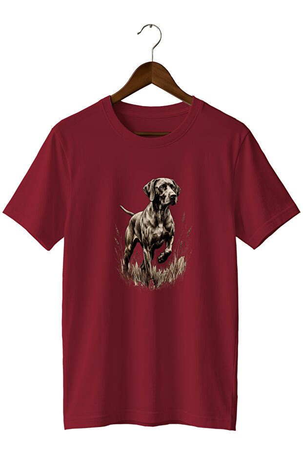 Pointer Av Dog Printed Unisex T-Shirt – Hunting Outdoor Camping Themed Regular Fit