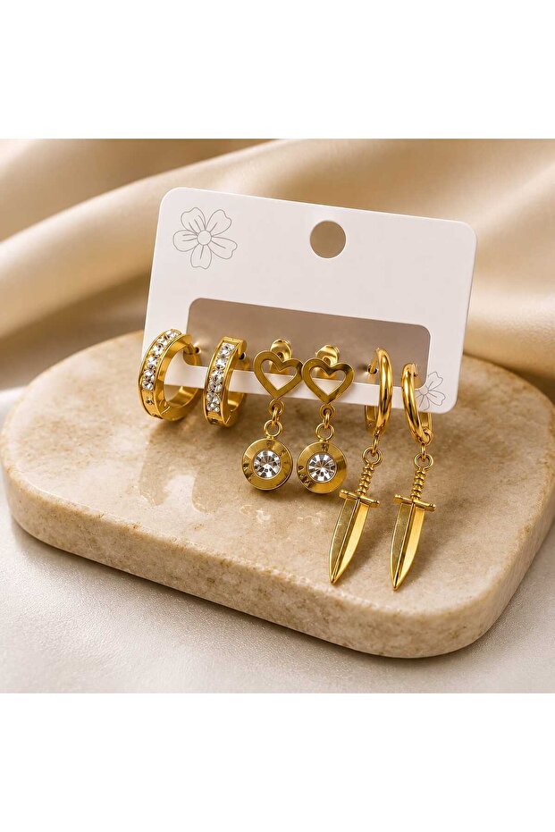 6lı set küpe