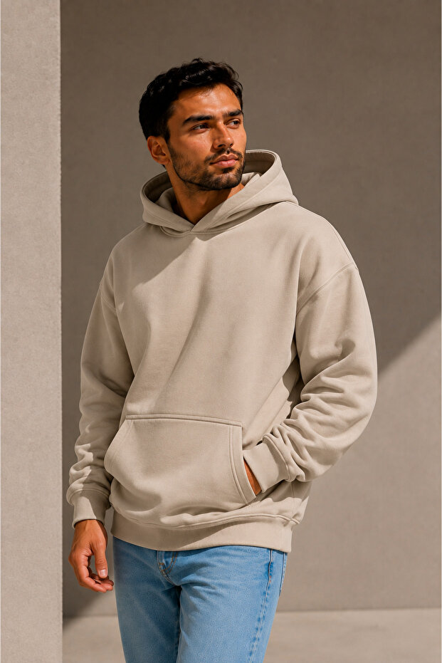 Oversize Hoodie Sweatshirt with Kangaroo Pocket Premium Thick Winter Hoodie