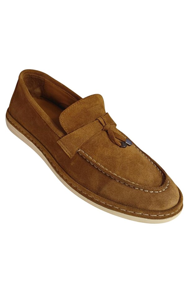 261031 Men's Genuine Nubuck Leather Loafer Shoes