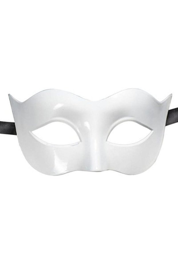 White Color Masquerade Costume Party Venetian Ball Mask