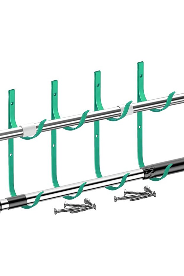 Aluminium pool edge hook for hoses – for telescopic poles, brushes and rakes