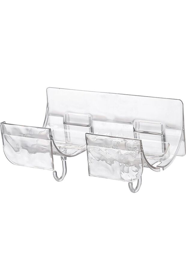 Multi-functional hair dryer holder, for bathroom use, no drilling required, bathroom storage rack, can hold curling irons and other hair styling tools