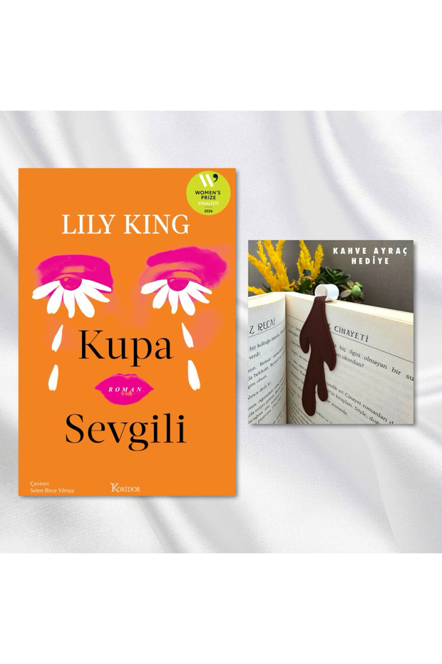 KUPA SEVGİLİ / DÖKÜLEN KAHVE FİGÜRLÜ KİTAP AYRACI HEDİYE
