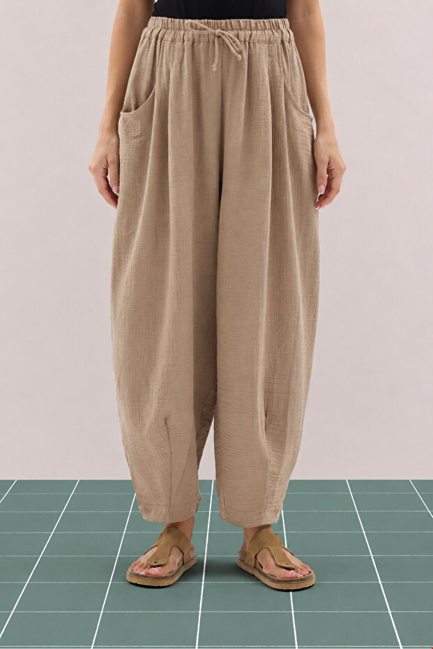 Aysha Muslin Trousers Mink