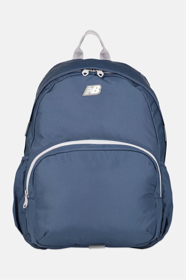 Men Brand Logo Backpack, Slate Blue