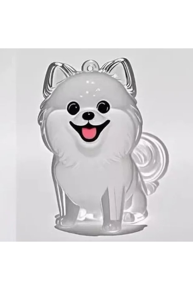 Style 20 1-4pcs Clear Dog Hair Storage Keychain Cute Pendant Couple Bag Car Key Chains Souvenir Coll