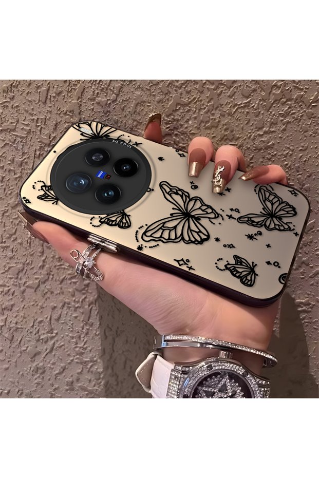 Vivo X200 Pro Compatible Elegant Night Style Butterfly Case, Daily Use Durable Protective Case
