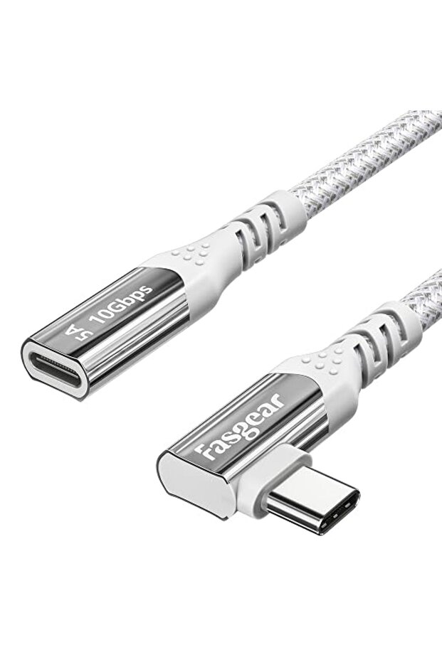 كابل تمديد USB C قصير لـ Thunderbolt 3 (3 أقدام، رمادي)