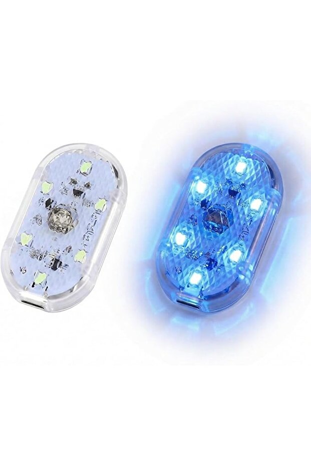 Car LED Interior Touch Lights, Portable USB Rechargeable With 6 Bright LED Lamp Beads, Emergency Lig