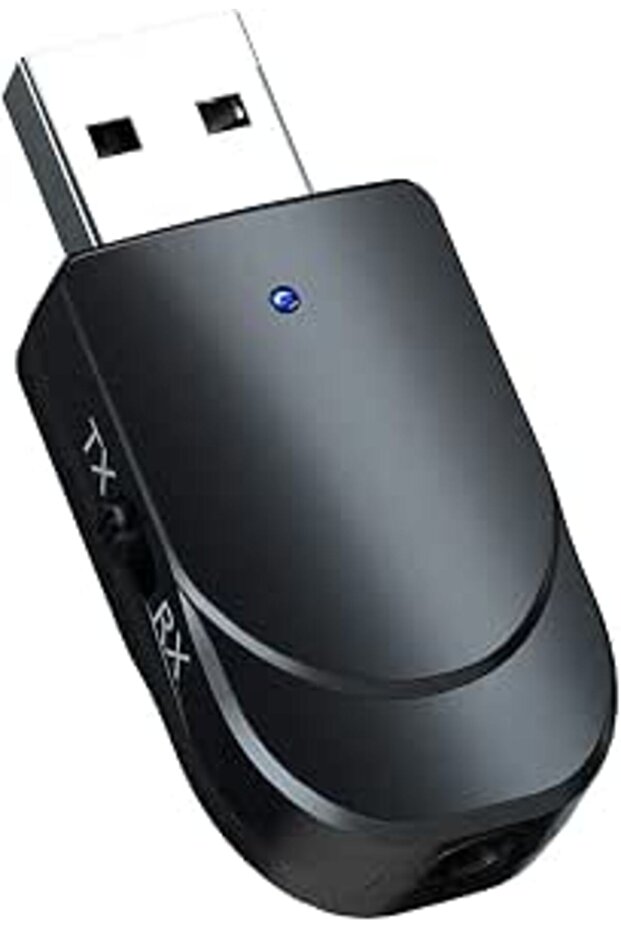 محول بلوتوث 5.0، مستقبل USB إلى بلوتوث للكمبيوتر/التلفزيون/السيارة، محول Aux، جهاز صوتي يعمل بتقنية التوصيل والتشغيل