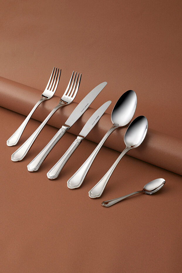 Premium Florida Platinum 12-Person 84-Piece Cutlery Set