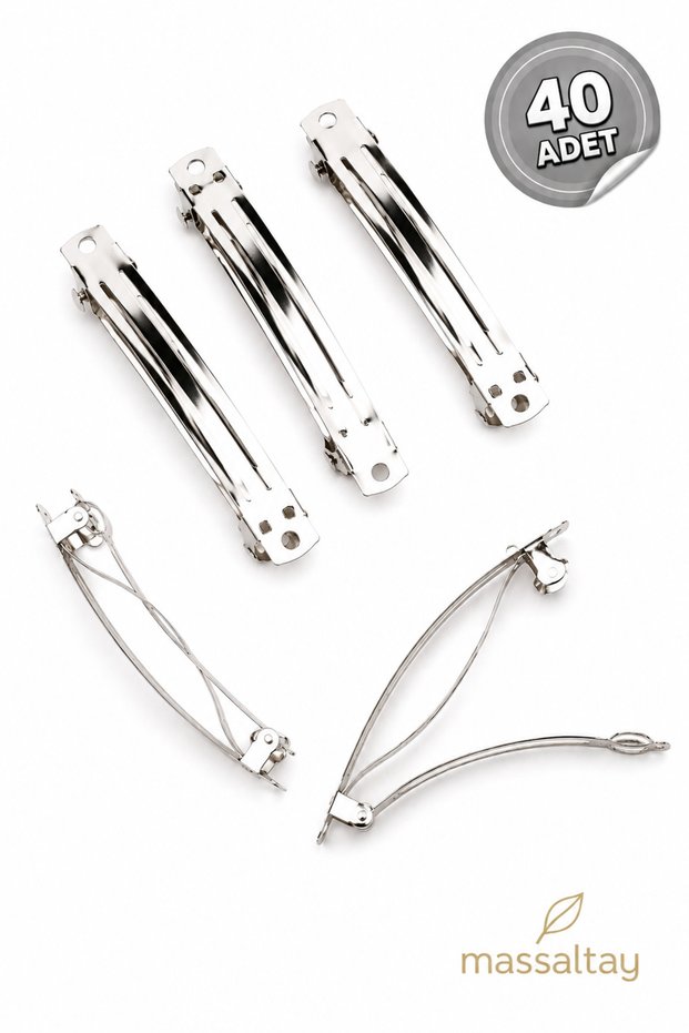 Automatic Hair Clip 6 cm – Decorative Blank Metal Hair Clip Handcrafted Hair Clip Making Accessory