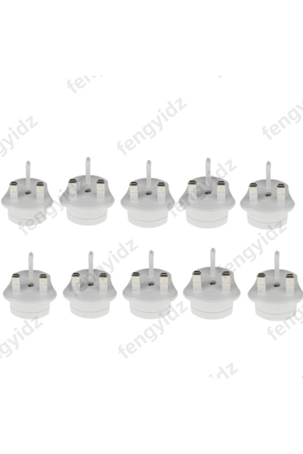 Other white 10pcs High Quality EU 2 Pin To 3 Pin UK Electric Power Shaver Toothbrush Plug Adaptor