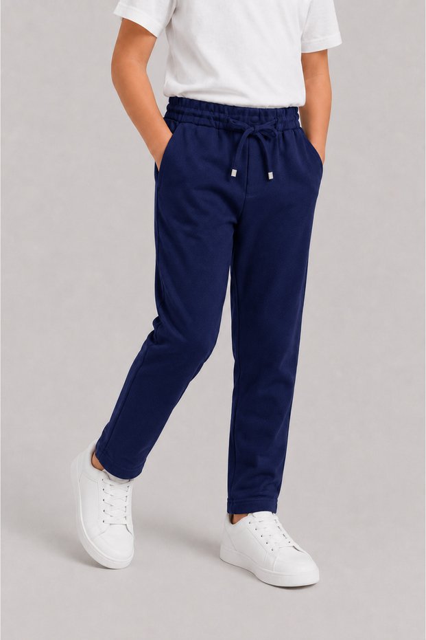 Boys' Jogger Sweatpants with Elastic Waist, Laces, Pockets, Comfortable Fit Pants