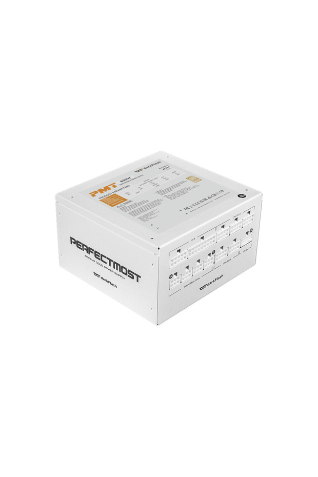 PMT850 850W 80 PLUS Gold, Full Modular PC Power Supply, Japanese 105°C Caps, ATX 3.1, 12V Single Rail,White