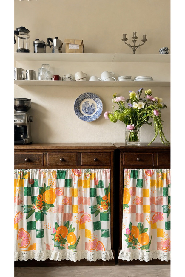 Tropical Patterned Curtain (150X70Cm)