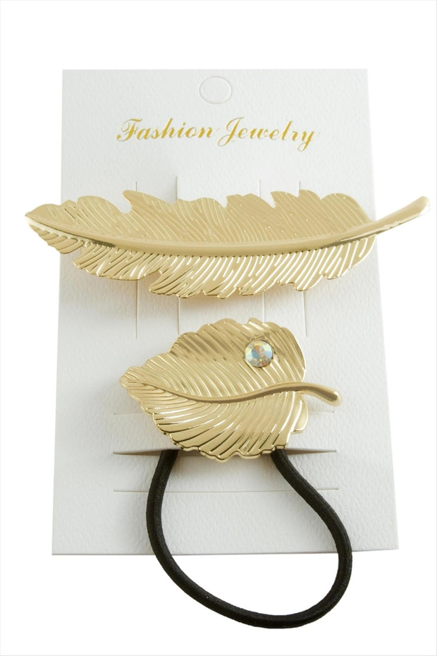 Leaf Automatic Elastic Buckle 2 Pieces