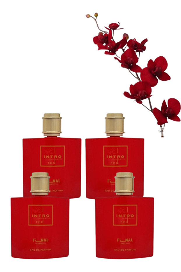 4 قطع من عطر إنترو الأحمر 100 مل