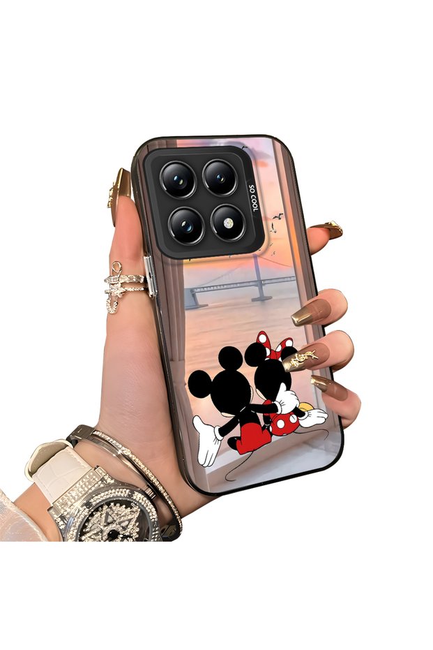 Mi 14t Pro 5g Compatible Silicone Edge Hard Back Case Couple Phone Case Cartoon Patterned