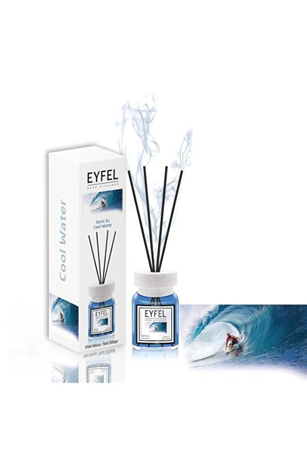 eyfel eau de parfum EYFEL Reed Diffusers for Home – Cool Water Reed Diffuser Set 4.05 fl oz Oil Diffuser Sticks, Bathroom Diffuser, Oil Reed Diffuser, Scented Sticks, Oil Diffuser Sticks