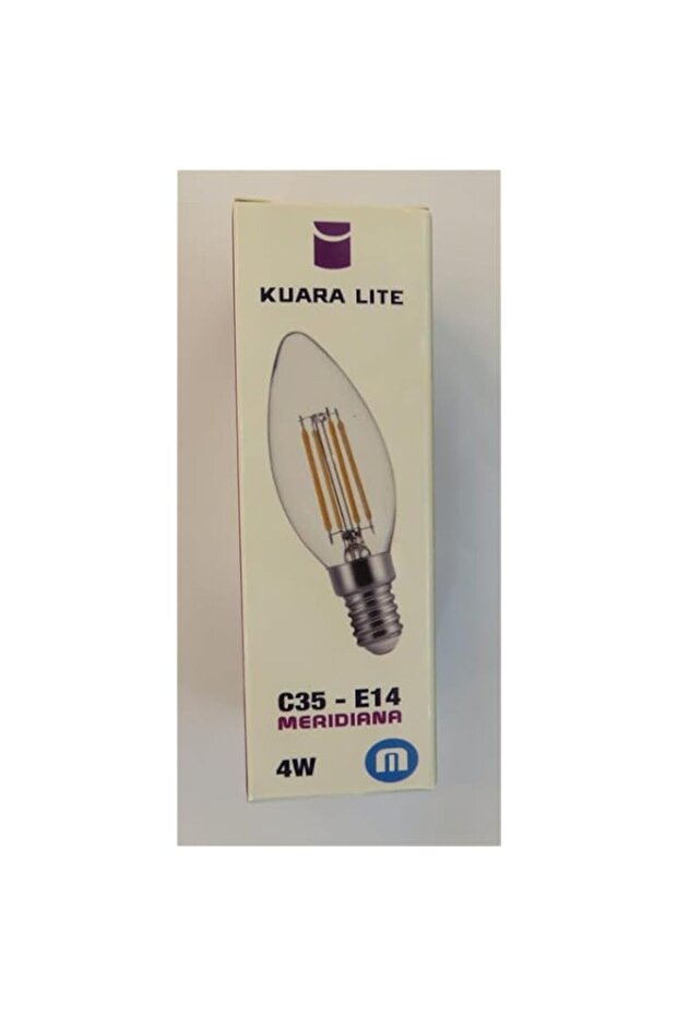 Premium Omnium Clear Candle Led Filament Light White 4 Watts E14 6000K Clear 4X4X12Cm White/Mix