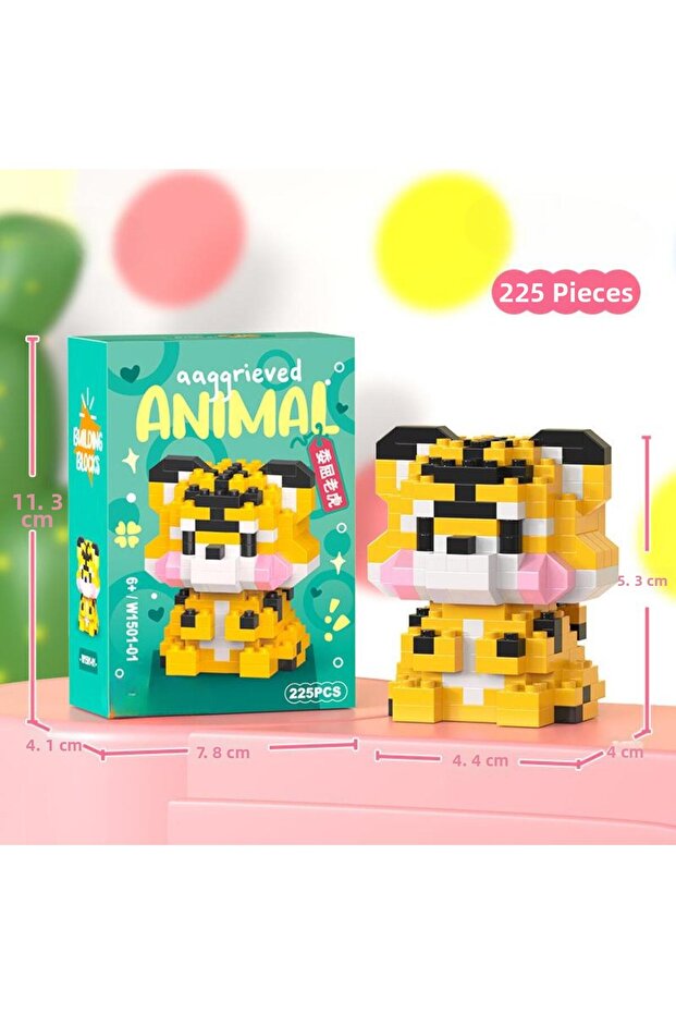 Animal Series Cute Tiger Block Building Block Figure