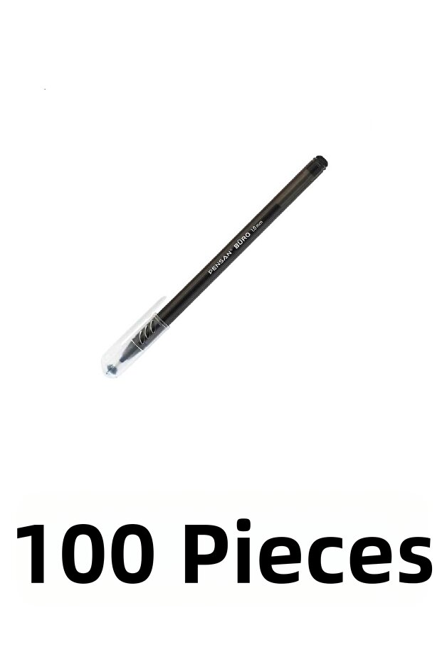 Office Pen 100 Pieces Ballpoint 1mm Pen