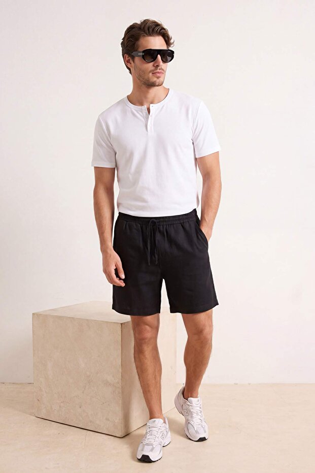 Siyah Şort & Bermuda TMNSS26SR00009 - 2