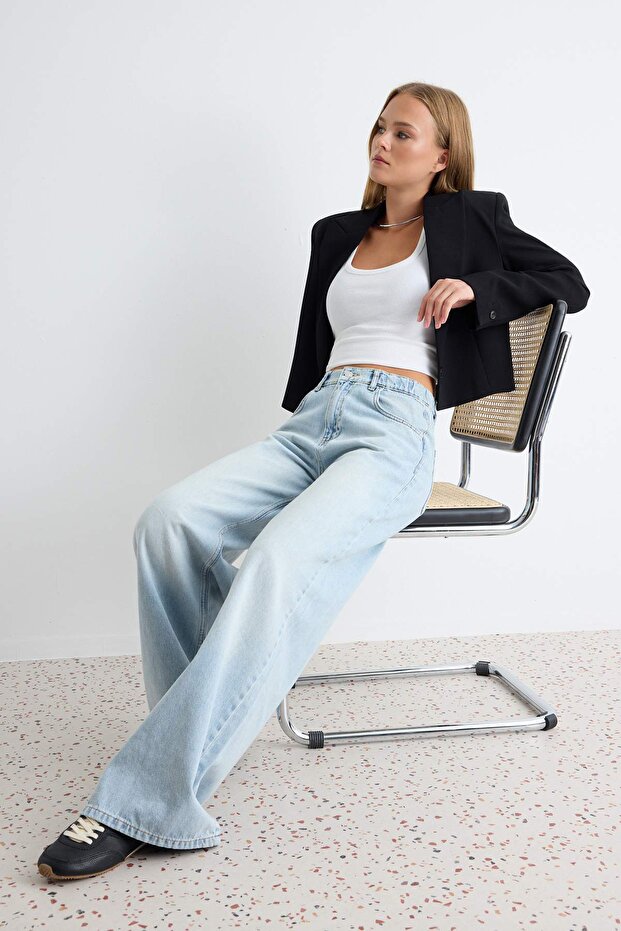 Mavi Yüksek Bel Ekstra Wide Leg Palazzo %100 Pamuk Non-Stretch Jeans TWOSS25JE00179 - 2