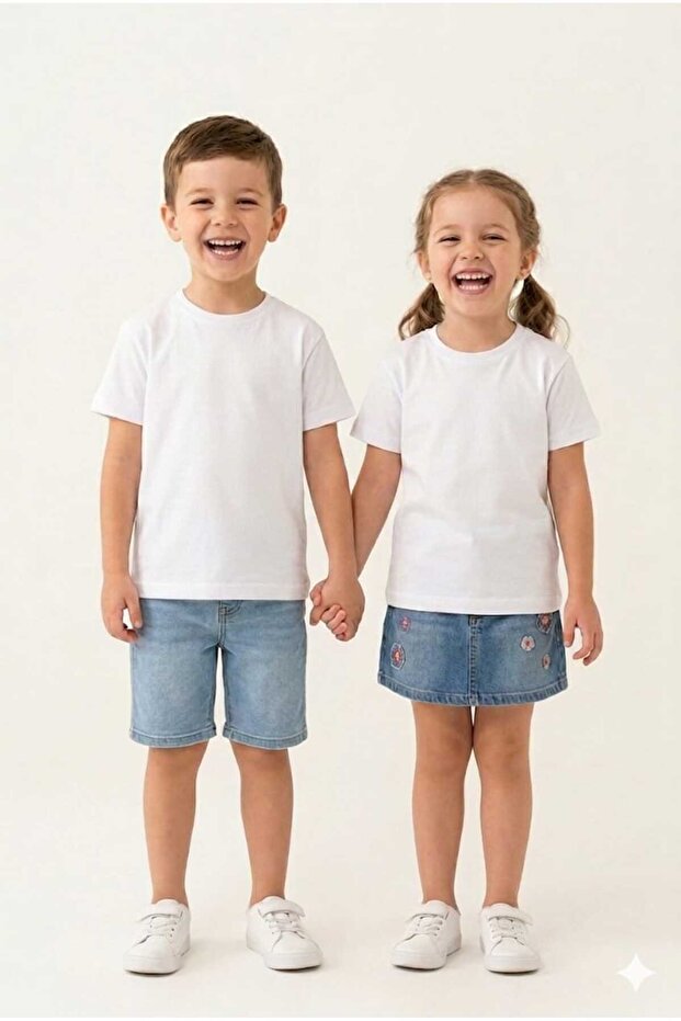 Daily Solid Color Unisex Summer Kids T-Shirt